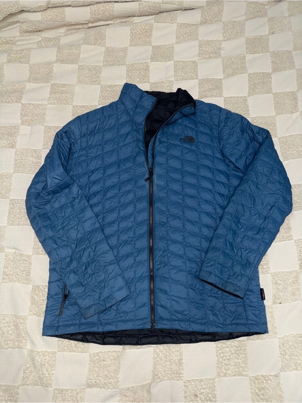 The North Face Men's Blue Quilted Insulated‎ Thermoball Puffer Jacket XL